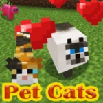 pet cats for minecraft android application logo